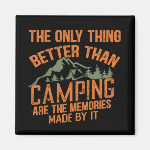Lustigt kamper-slogan sommarcampingcitat magnet