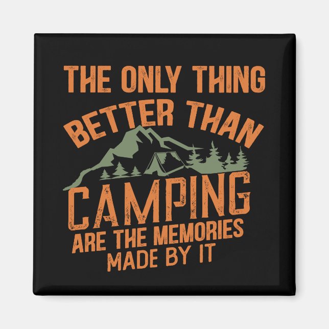 Lustigt kamper-slogan sommarcampingcitat magnet (Framsidan)