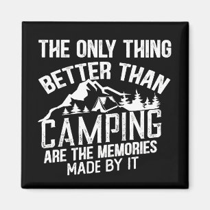Lustigt kamper-slogan sommarcampingcitat magnet