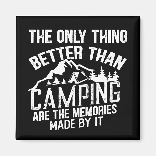 Lustigt kamper-slogan sommarcampingcitat magnet (Framsidan)