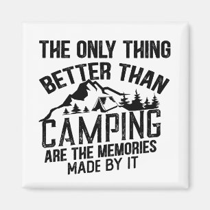 Lustigt kamper-slogan sommarcampingcitat magnet