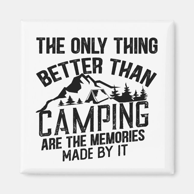 Lustigt kamper-slogan sommarcampingcitat magnet (Framsidan)