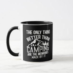 Lustigt kamper-slogan sommarcampingcitat mugg