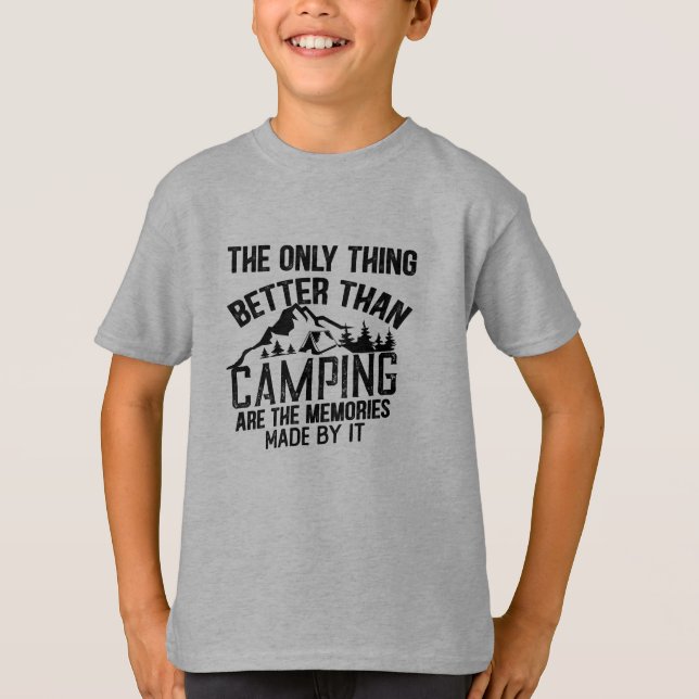 Lustigt kamper-slogan sommarcampingcitat t shirt (Framsida)