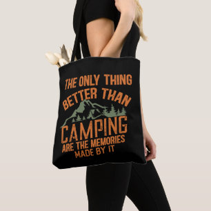 Lustigt kamper-slogan sommarcampingcitat tygkasse