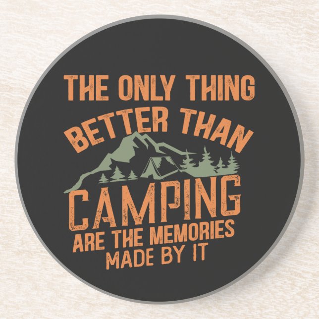 Lustigt kamper-slogan sommarcampingcitat underlägg (Framsidan)
