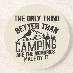 Lustigt kamper-slogan sommarcampingcitat underlägg