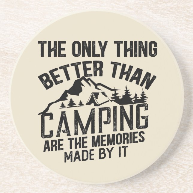 Lustigt kamper-slogan sommarcampingcitat underlägg (Framsidan)