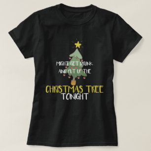 Lustigt kan få rinna och lägga upp Julgran T Shirt