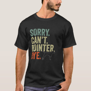 Lustigt kan inte peka på Vintage Hundar Älskare L T Shirt