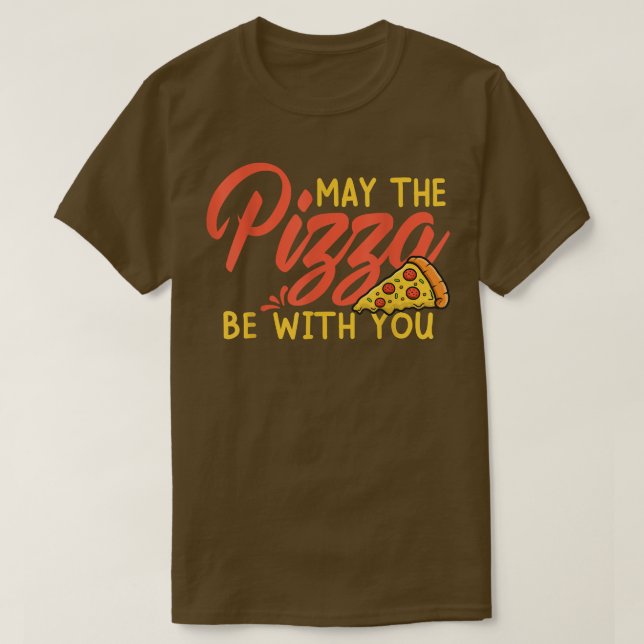 Lustigt kan Pizza vara med dig från himlen T-.. T Shirt (Design framsida)