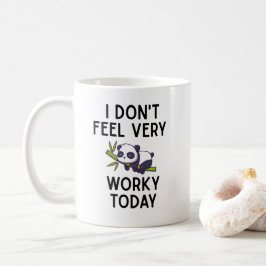 Lustigt Känn inte mycket arbetsfull Office Coworki Kaffemugg