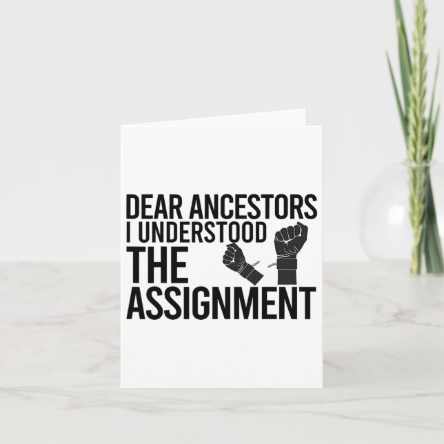 Lustigt, kära ancestors.. jag förstod ignoransen i kort (Framsida)
