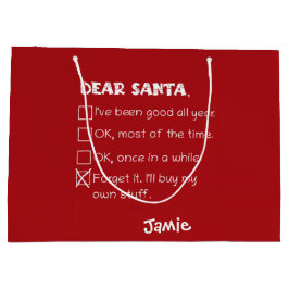 Lustigt, kära Santa jag har varit Bra Helgdag Chec