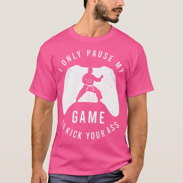 Lustigt Karate-konfektion för att bekämpa Karate T Shirt (Framsida)