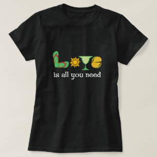 Lustigt Kärlek är allt med Tacos, Margarita, Sol T Shirt