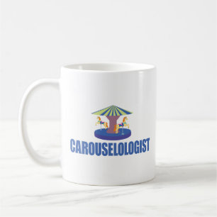 Lustigt karusellfartyg kaffemugg