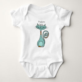 Lustigt Kat-anpassade namnkläder T Shirt