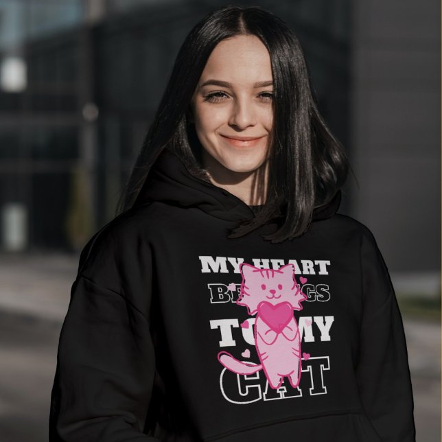 Lustigt katt Ord tillhören till min katt, T- T Shirt (Skapare uppladdad)