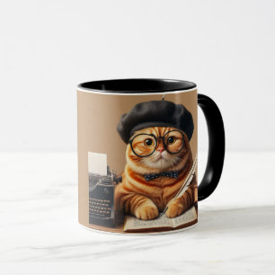 Lustigt kattglas mugg