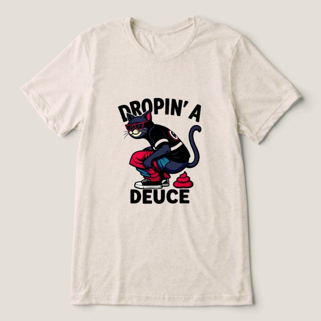 Lustigt kattrappande t shirt (Design Framsida)