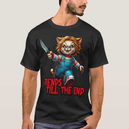 Lustigt kattvänner till slutet t shirt