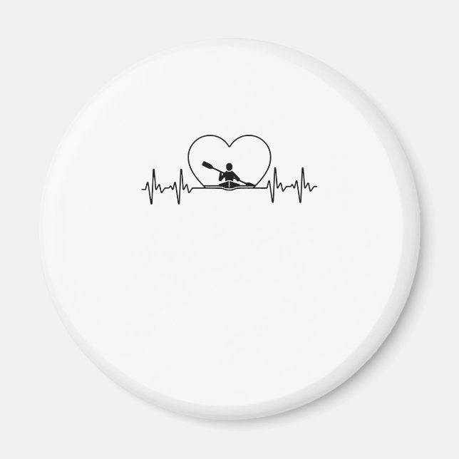 Lustigt Kayaking Design För manar Women Paddle Boe Magnet (Framsidan)