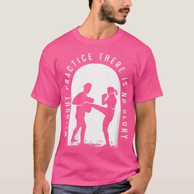 Lustigt Kickboxing för en Kickboxer T Shirt (Framsida)