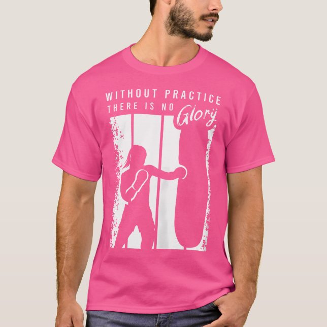 Lustigt Kickboxing för en Kickboxer T Shirt (Framsida)