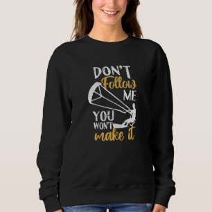 Lustigt Kitesurfer Kiteboard Följ inte med mig du T Shirt