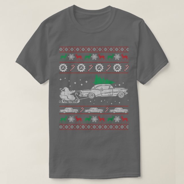 Lustigt klassiskt bilfack Vatten - Julafton Gift T Shirt (Design framsida)