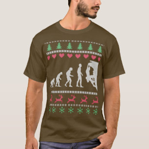 Lustigt klätterevolution Ugly jul Sweater T Shirt