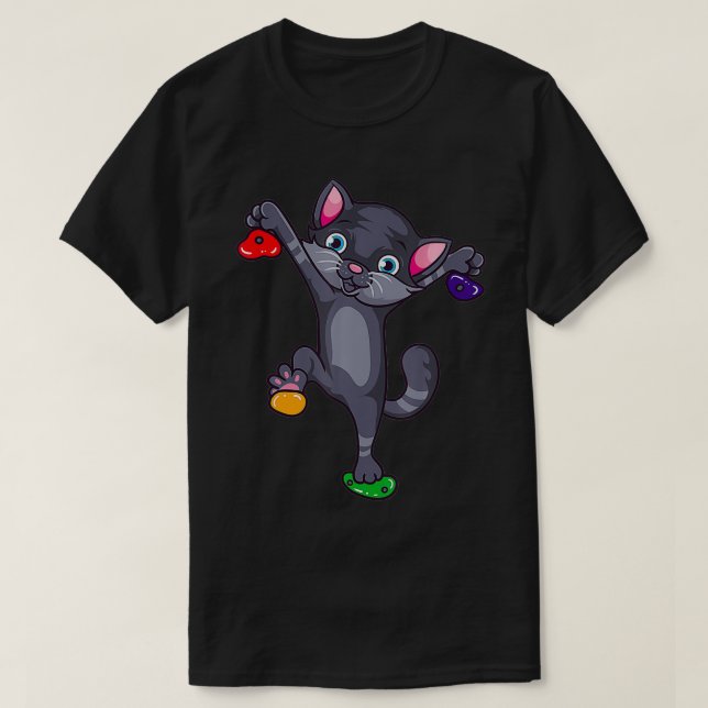 Lustigt klätterklimat för Sten Ki vid klimat av ku T Shirt (Design framsida)