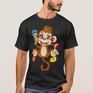 Lustigt klättermonkalium i Sten T Shirt