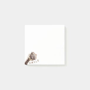 Lustigt, klickande anteckningar Lycklig Ostrich Sm Post-it Block