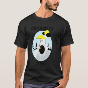 Lustigt klimatförändringen är en verklig global up t shirt