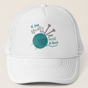 Lustigt Knitter Joke Nål Truckerkeps