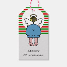 Lustigt Knubbig Angel Personlig Namn jul