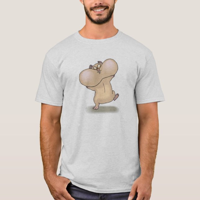 Lustigt knubbig cheeks hamster tee (Framsida)