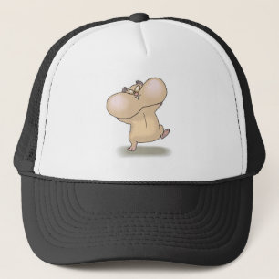 Lustigt knubbig cheeks hamster truckerkeps