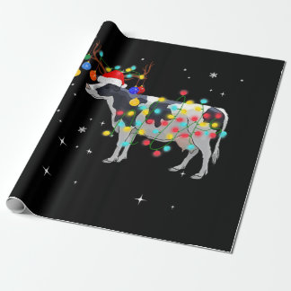 lustigt ko christmas rener christmas ljus presentpapper