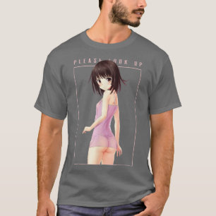 Lustigt, kolla upp Sey Anime Girl Aesthetic Cute T Shirt