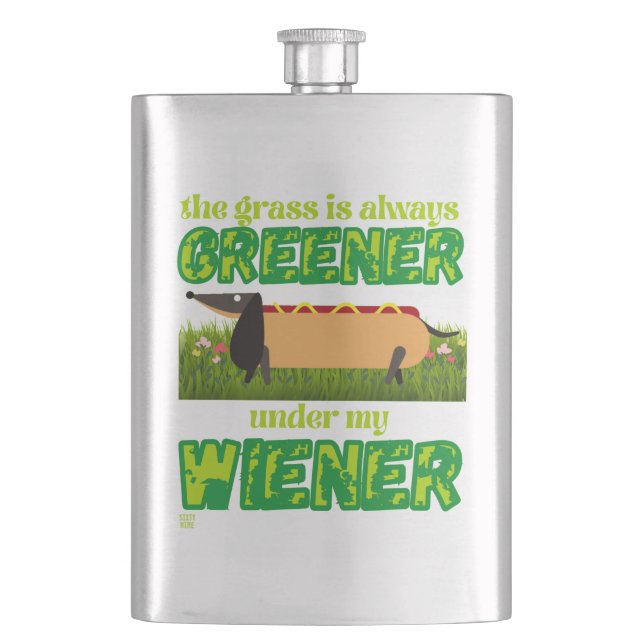 Lustigt kolv "MY WIENER" Fickplunta (Framsidan)