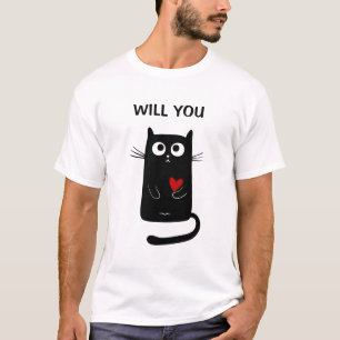 Lustigt kommer du att marry mig Giftermål Frieri T Shirt