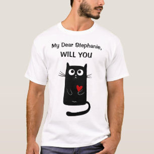 Lustigt kommer du att marry mig Giftermål Frieri  T Shirt