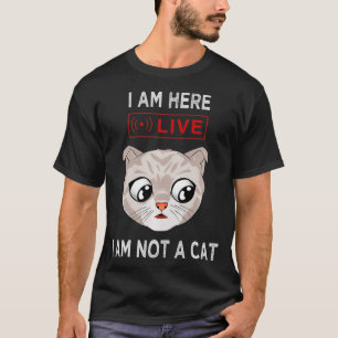 Lustigt konferenssamtal Jag är inte en Kat-medlem T Shirt