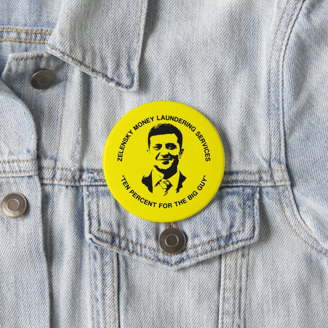 Lustigt Konservativ Anti Biden Zelensky Ukraina Knapp (In Situ)