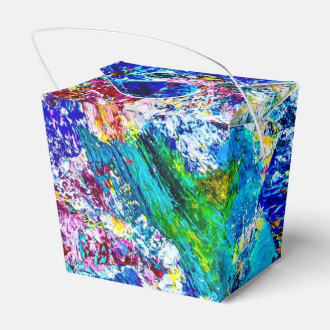 Lustigt konst av paletten färg presentaskar (Baksidan Sidan)