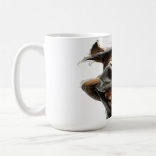Lustigt konstmönster kaffemugg