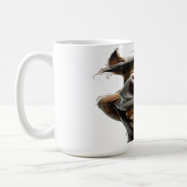 Lustigt konstmönster kaffemugg (Vänster)